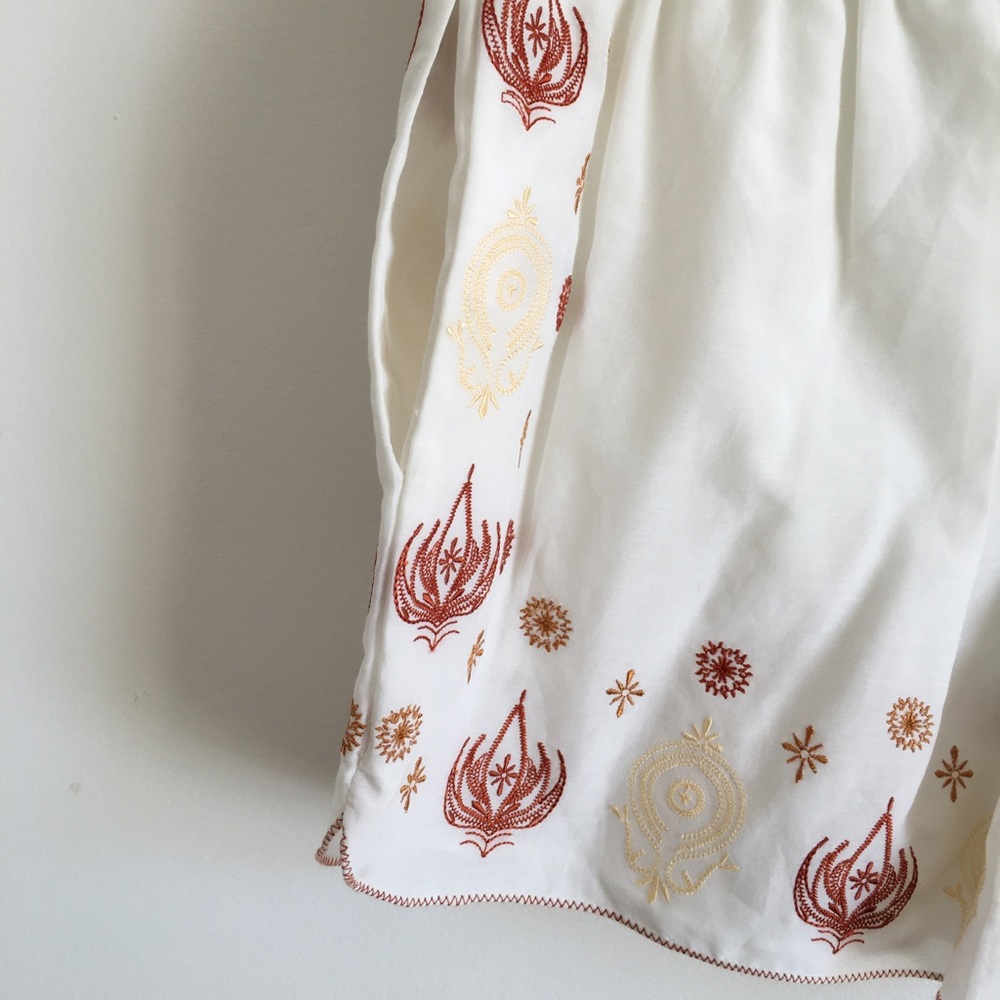 NWT Rachel Zoe Silk Stephanie Embroidered Short S - Picture 5 of 11